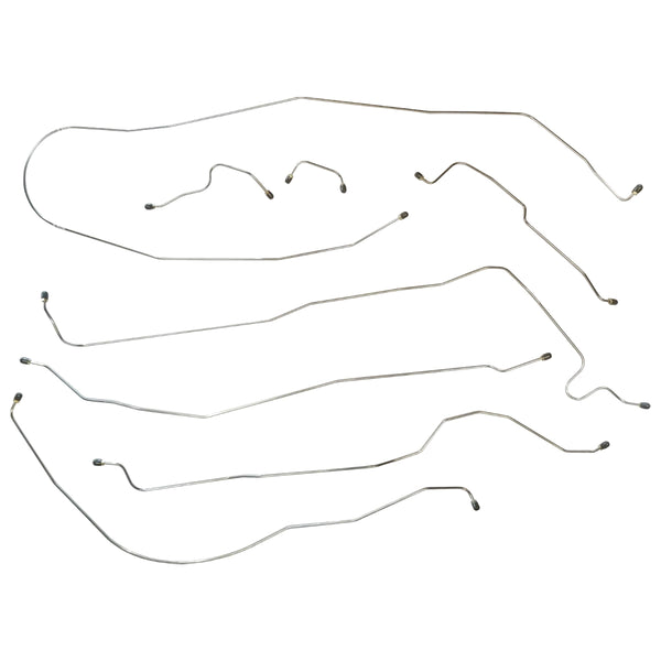 1959-64 Studebaker Hawk Power Brake Line Kit 8pc, Stainless