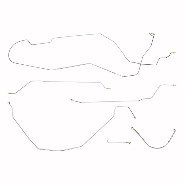 1959-64 Studebaker Lark Two-Door 109" WB w/Hill-Holder Brake Line Kit 6pc, OE Steel