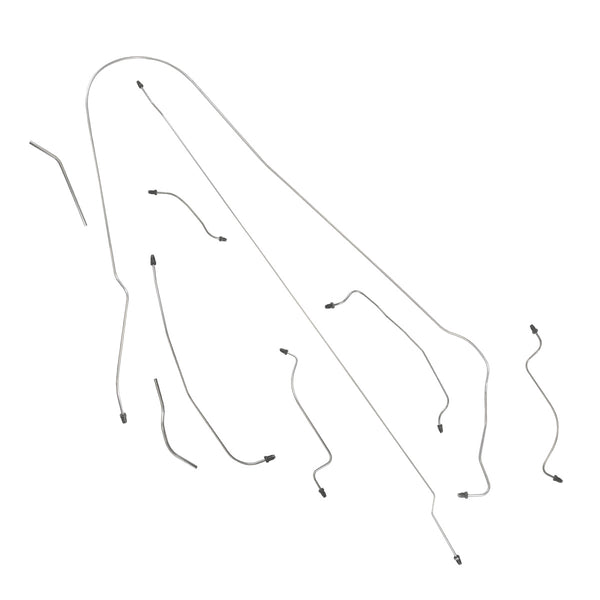 1969-74 Volkswagen Karmann Ghia Complete Brake Line Kit 9pc, Stainless