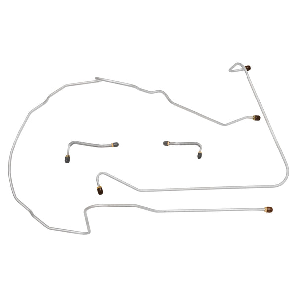 1956-62 Chevrolet Corvette Manual Brake Front Brake Line Kit 4pc Stainless