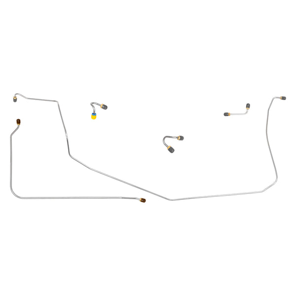 1967 Chevrolet Corvette Manual Front Brake Line Kit 5pc Stainless