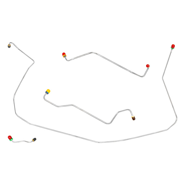 1969 Chevrolet Corvette Manual Front Brake Line Kit 4pc Stainless