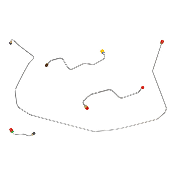 1969 Chevrolet Corvette Power Front Brake Line Kit 4pc Stainless