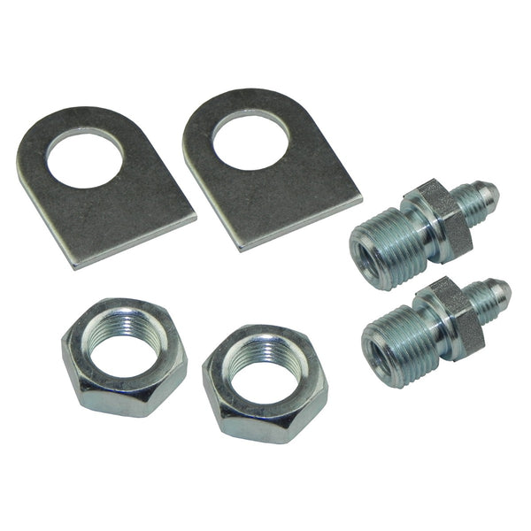 Bracket Kit- Threaded Hose Adapter Female 1/4" Inverted Flair to 3 AN Male 6pc