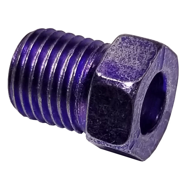 Tube Nut 3/8-24 For 3/16 Tube 7/16 Hex Purple