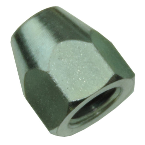 Tube Nut 3/8-24 For 3/16 Tube Silver Zinc