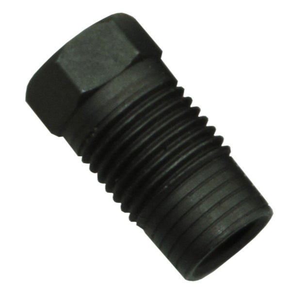 Ford Trans Cooler Line Fitting, 1/2"-20 x 5/16" Tube Black Phosphate