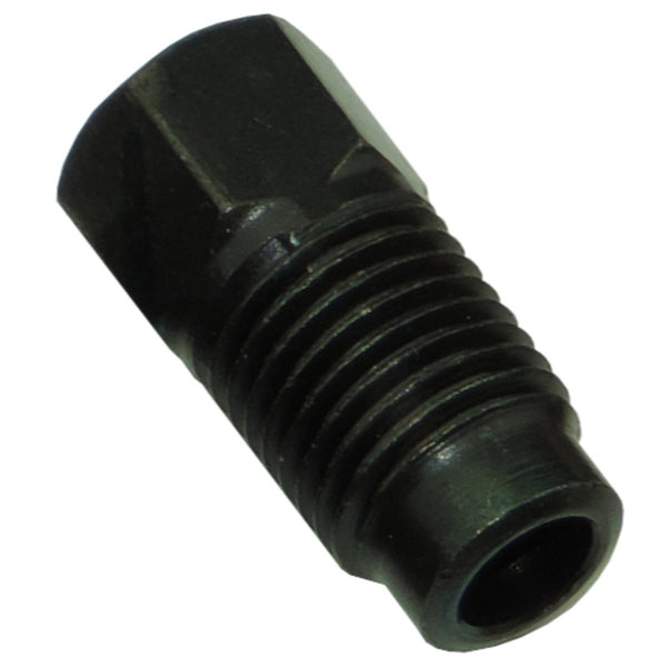 Tube Nut 3/8"-24 Long Thread, 3/8" Short Hex for 3/16" Tube, Black