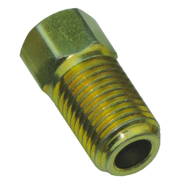 Tube Nut 3/8"-24, 3/8" Hex for 3/16" Tube, Gold
