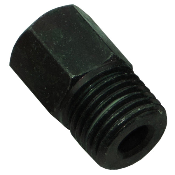 Tube Nut 1/2"-20 with 1/2" Hex for 3/16" Tube, Black
