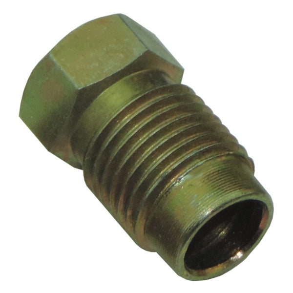 Tube Nut 1/2"-20 with 1/2" Hex, .600 Thread Length, Gold