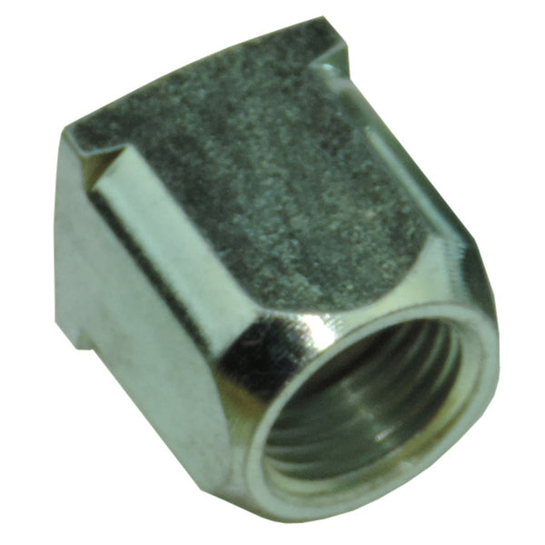 Tube Nut-1/2-20 Female Threads with 5/8 Square Hex-Silver