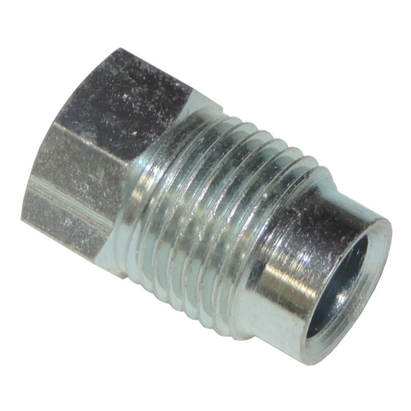 Tube Nut 14mmX1.25 For 5/16 8mm Tube Silver Zinc