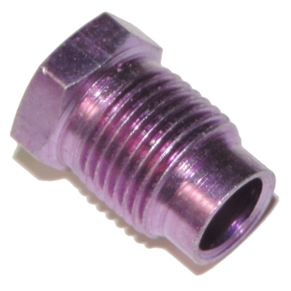 Tube Nut 11mmX1.0 For 1/4 6mm Tube Purple Zinc
