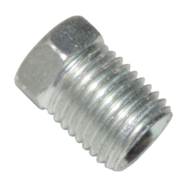 Tube Nut 14mmX1.5 For 5/16 8mm Tube Silver Zinc