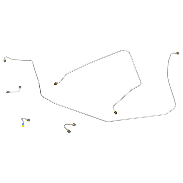 1967 Chevrolet Corvette Power Front Brake Line Kit 5pc OE Steel