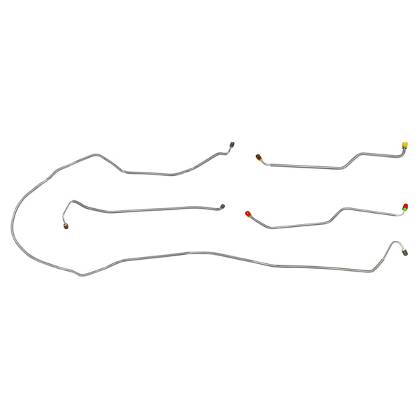 1974-82 Chevrolet Corvette Manual Front Brake Line Kit 4pc OE Steel
